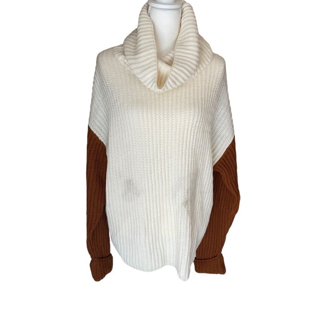 Ashley Stewart Knit Color Block Sweater NWT Size 3X